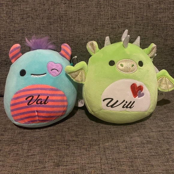 Custom Squishmallow 6 Inch Plush with Name added - Blue Monster Leon - Picture 4 of 4
